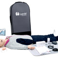 Laerdal Resusci Anne QCPR AED Airway Head Full Body with Trolley Bag