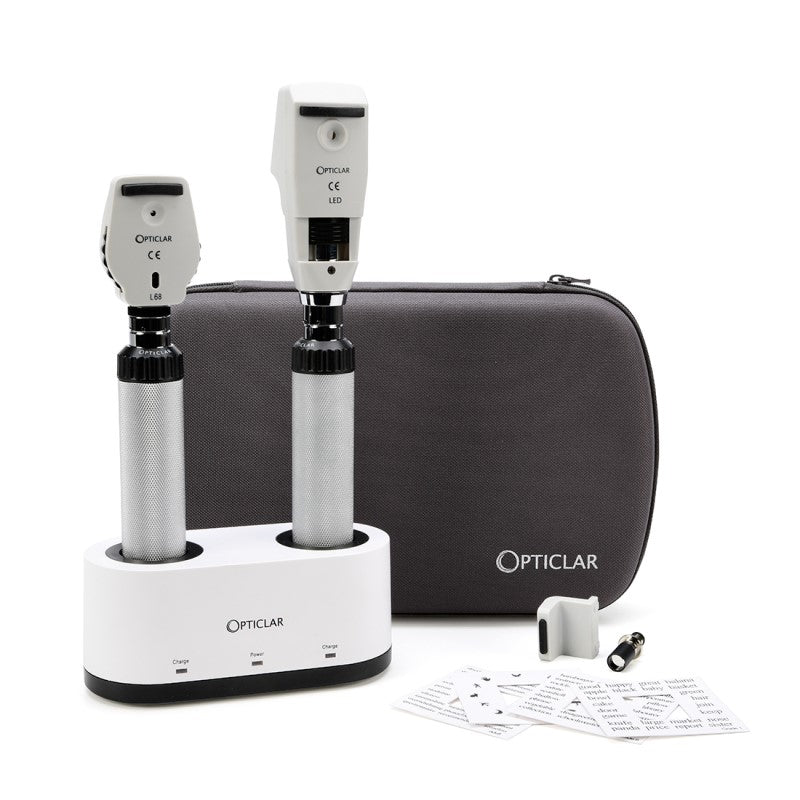 AL68 LED Ophthalmoscope & Retinoscope Set – Adapt Double Port Desk Charger System