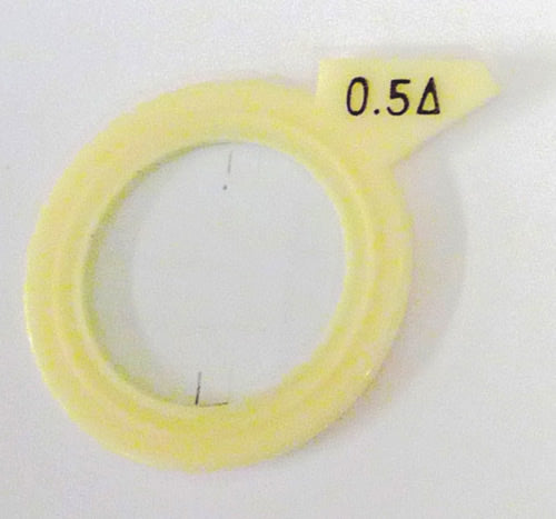 Trial Lens Spare Reduced Aperture Plastic Prism 0.50