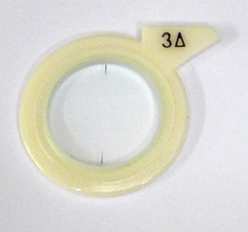 Trial Lens Spare Reduced Aperture Plastic Prism 3.00