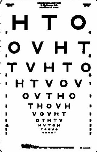 Translucent Distance Chart 3m HTO