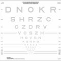 SLOAN LETTERS CONTRAST CHART 2m 2.5%