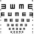 Translucent Distance Chart 3m Illiterate E