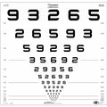 Logmar 4m ETDRS Number Chart