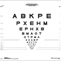 Modified ETDRS European Logmar 3m Chart 2