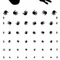 Translucent Distance Chart "Hand"