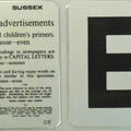 Hand Card 'E'/NV Test only