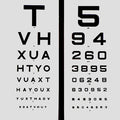 TVH/Numbers Panel for Domiciliary Test Types