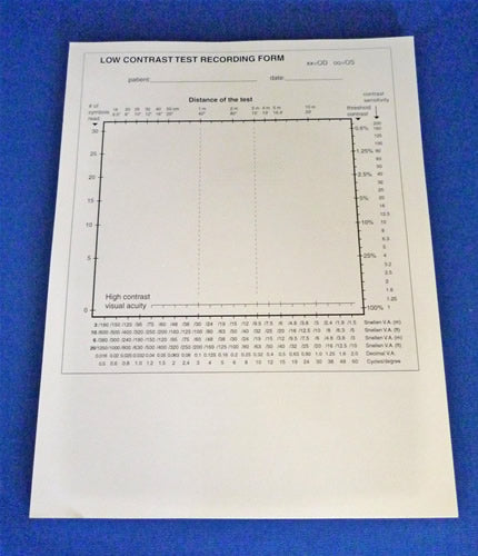 Contrast Sensitivity Chart Pads (Pack of 50)