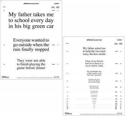 MN Read Chart 1 English White
