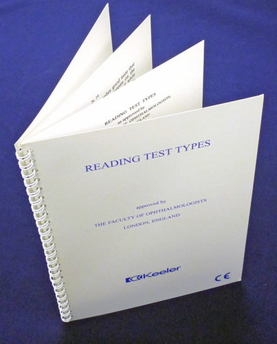 4 Page Faculty Reading Test Book
