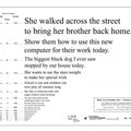 Bailey-Lovie Reading Sentence Chart
