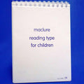 Maclure Reading Test Type for Children