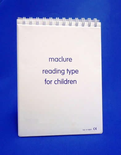 Maclure Reading Test Type for Children