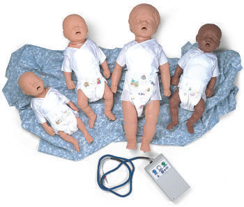 CPR Pediatric manikin air-filled Newborn Electronic Console Box