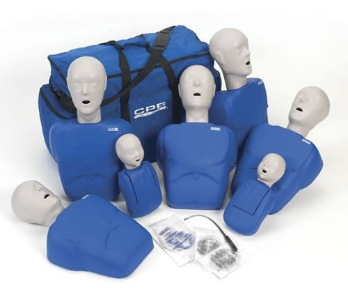CPR Prompt 7 Packs: 5-Adult/Child & 2-Infant Combo Pack - Blue