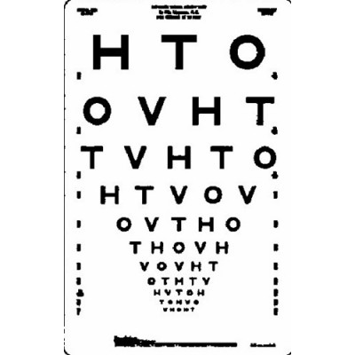 Translucent Distance Chart 3m HTO