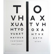 Double Snellen Panel For Domiciliary Test Types