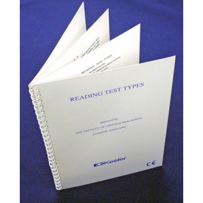 4 Page Faculty Reading Test Book